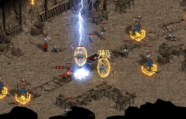 操作时先接近怪物运用烈火剑法造成高伤害再以逐日剑法追击残